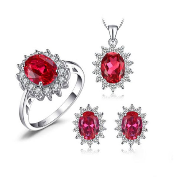Pomegranate-Red-Ring-Earring-Necklace-Set